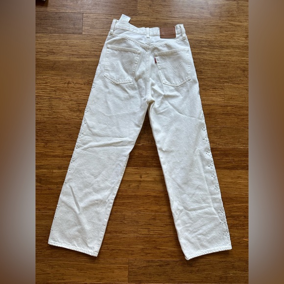 Levi's White straight leg Jeans - Picture 7 of 8